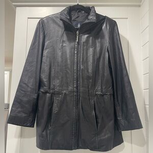 London Fog‎ Leather Jacket Size M